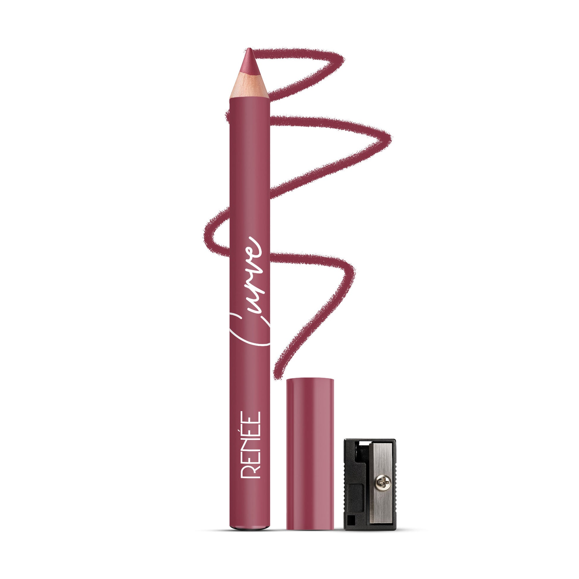 Renee Cosmetics Curve Lip Liner With Sharpener - Rosewood Kiss