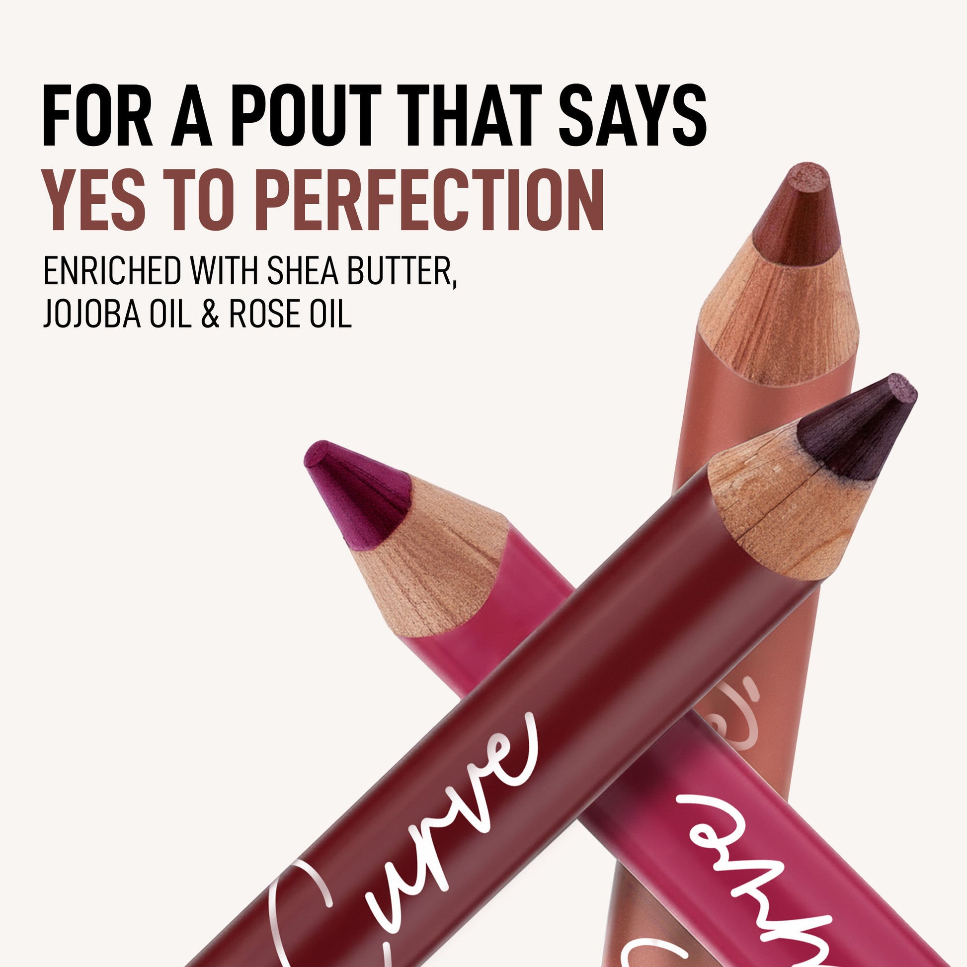 Renee Cosmetics Curve Lip Liner With Sharpener - Cherry Pop
