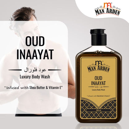 Man Arden Oud Inaayat Luxury Body Wash Infused With Shea Butter & Vitamin E