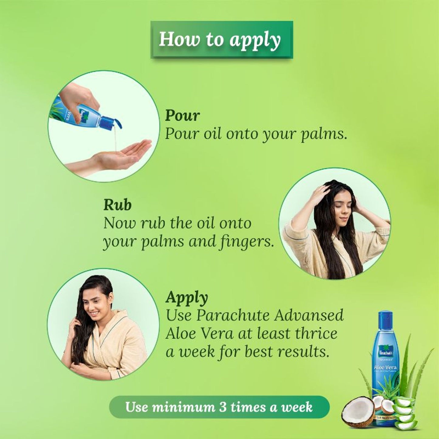 Parachute Advansed Aloe Vera Enriched Coconut Hair Oil for Soft and Strong Hair