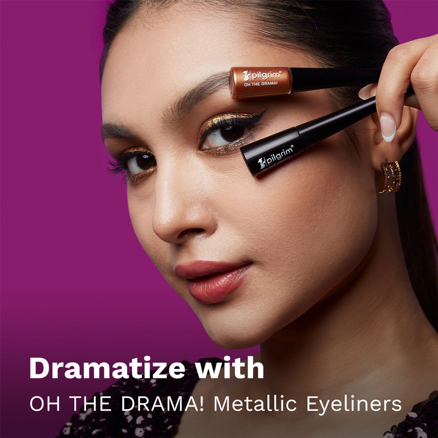 Pilgrim Oh The Drama Eyeliner - Black Scandal 01