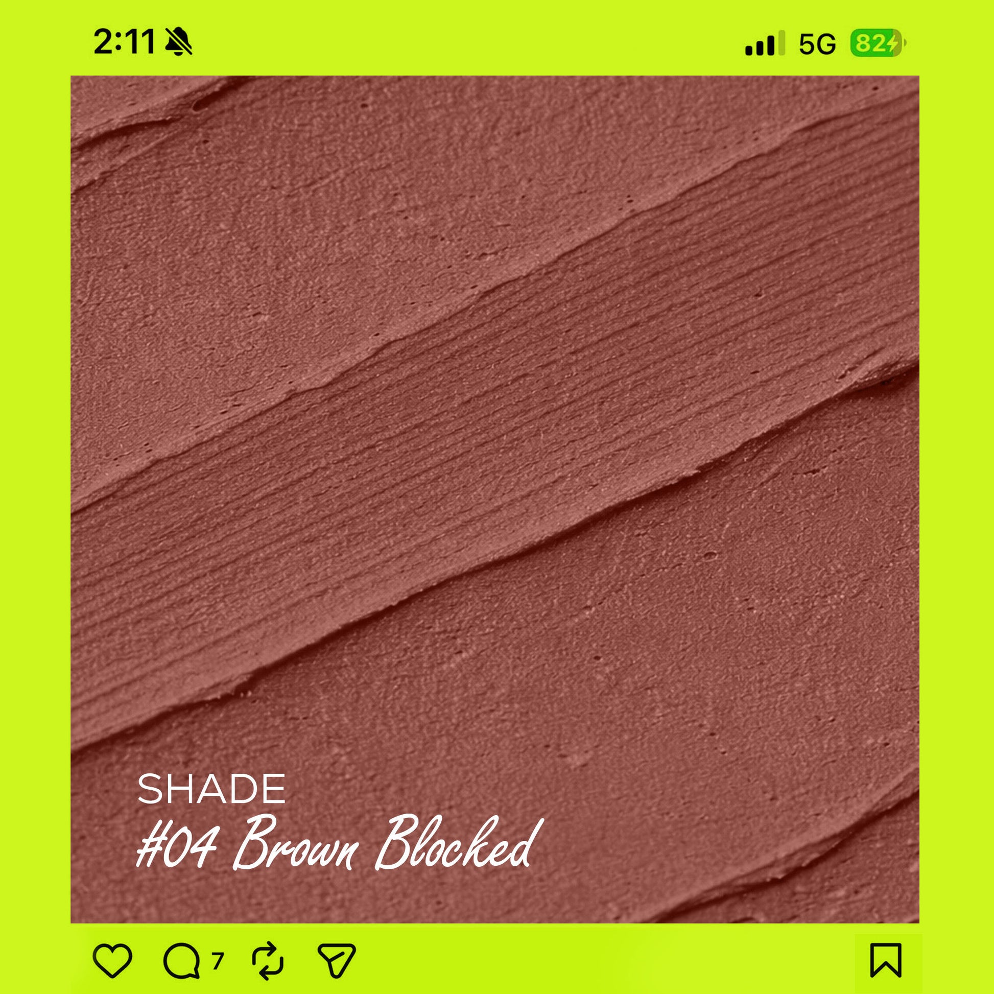 Renee Cosmetics Delulu Blurring Matte Liquid Lipstick - Brown Blocked