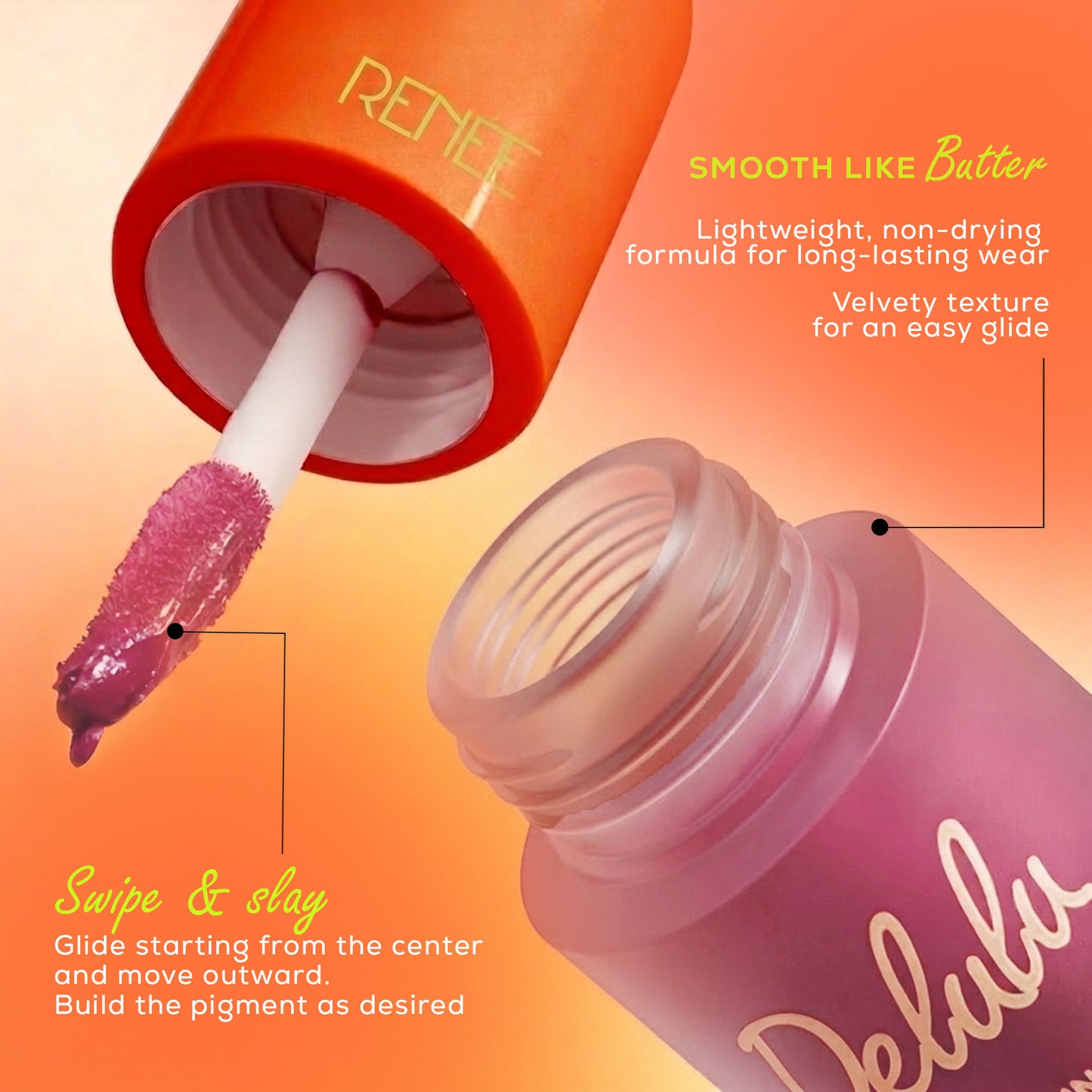 Renee Cosmetics Delulu Blurring Matte Liquid Lipstick - Pink Pookie