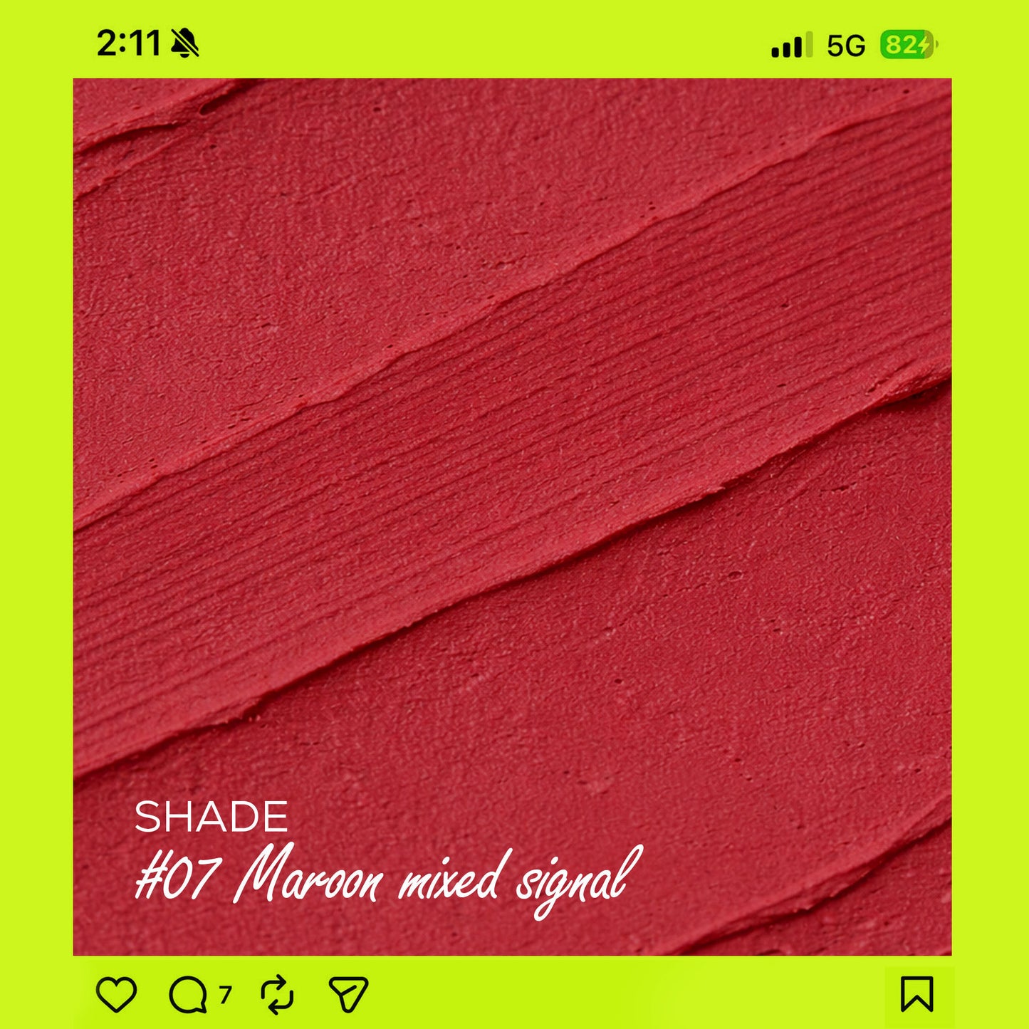 Renee Cosmetics Delulu Blurring Matte Liquid Lipstick - Maroon Mixed Signal