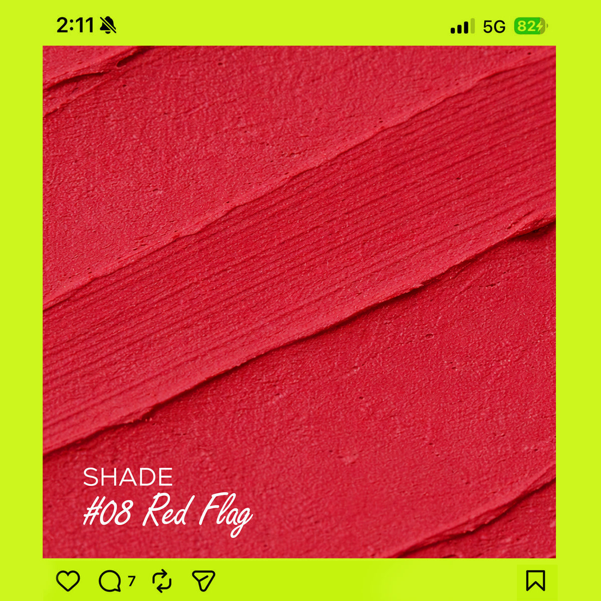 Renee Cosmetics Delulu Blurring Matte Liquid Lipstick - Red Flag