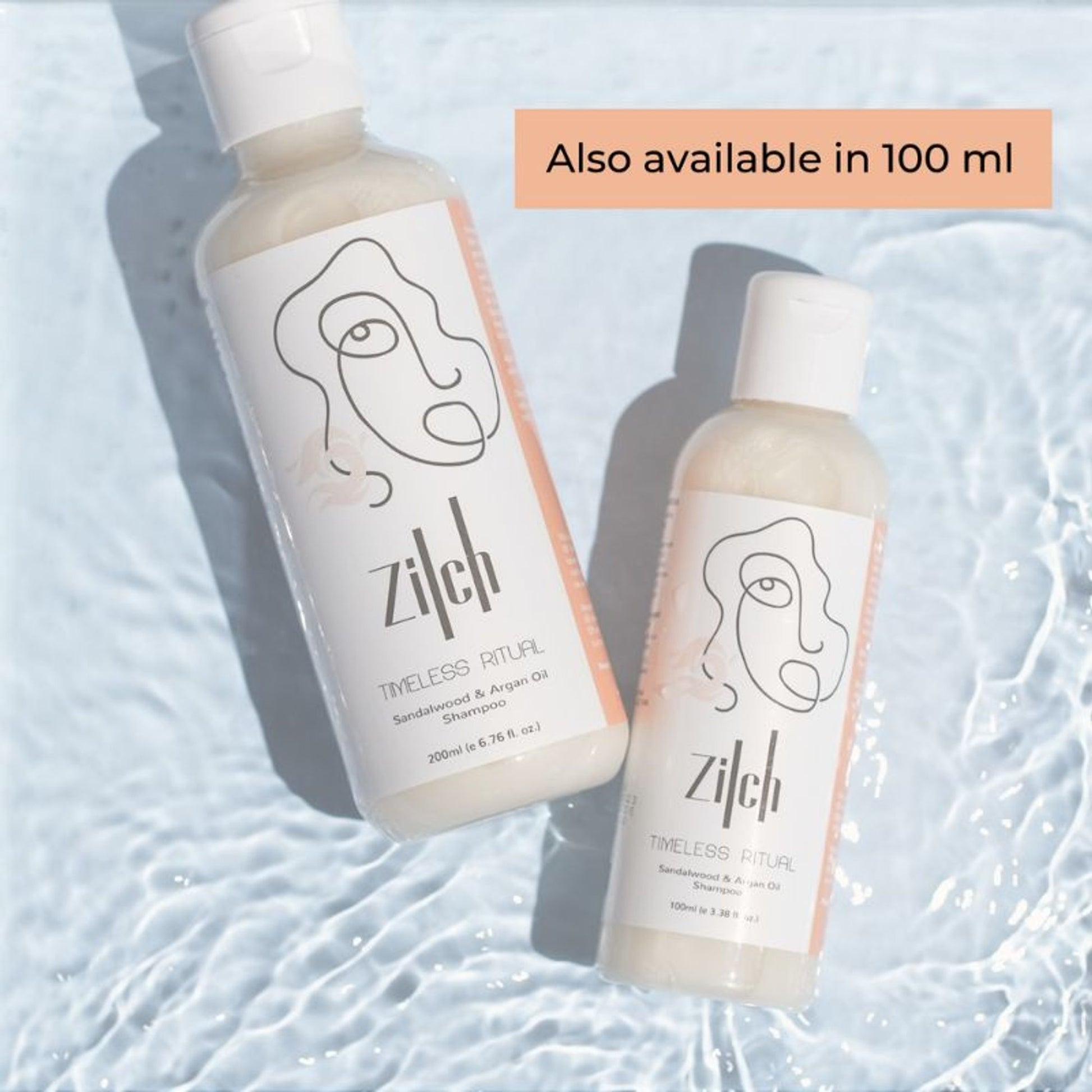 Zilch Timeless Ritual Sandalwood & Argan Oil Hairfall Control Shampoo