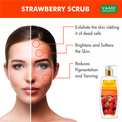 Vaadi Herbals Strawberry Scrub With Walnut Grains
