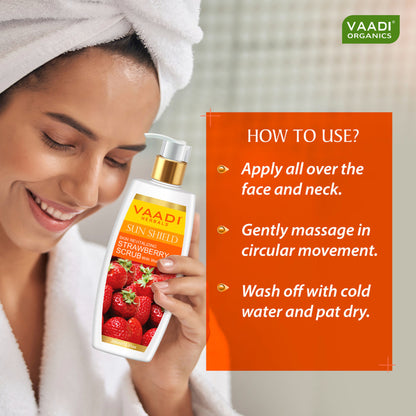Vaadi Herbals Strawberry Scrub With Walnut Grains