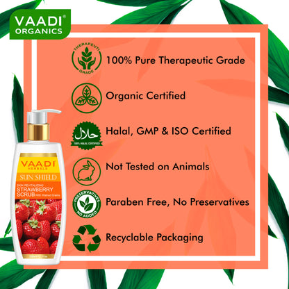 Vaadi Herbals Strawberry Scrub With Walnut Grains