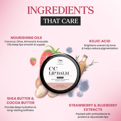 TNW The Natural Wash CC Lip Balm - Strawberry