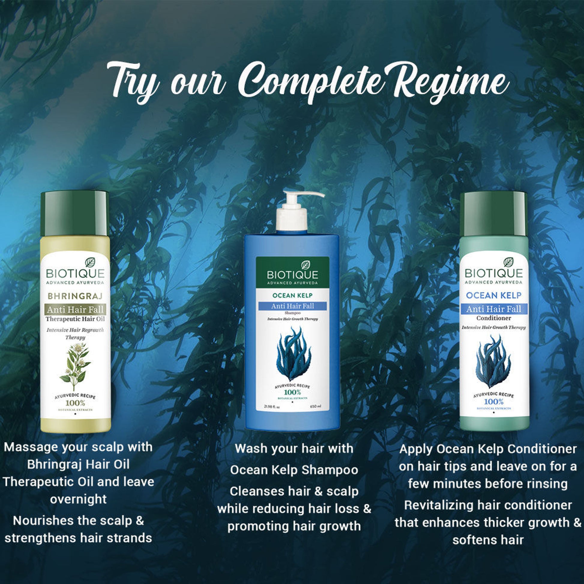 Biotique Bio Kelp Protein Shampoo for Falling Hair Growth Treatment
