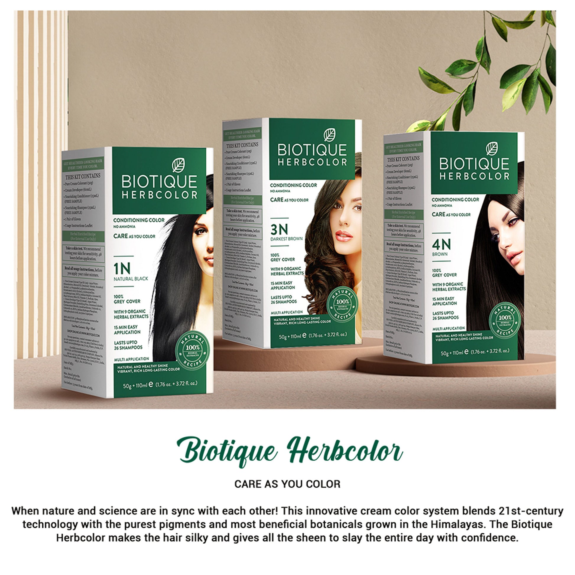 Biotique Herbcolor Hair Color - Darkest Brown