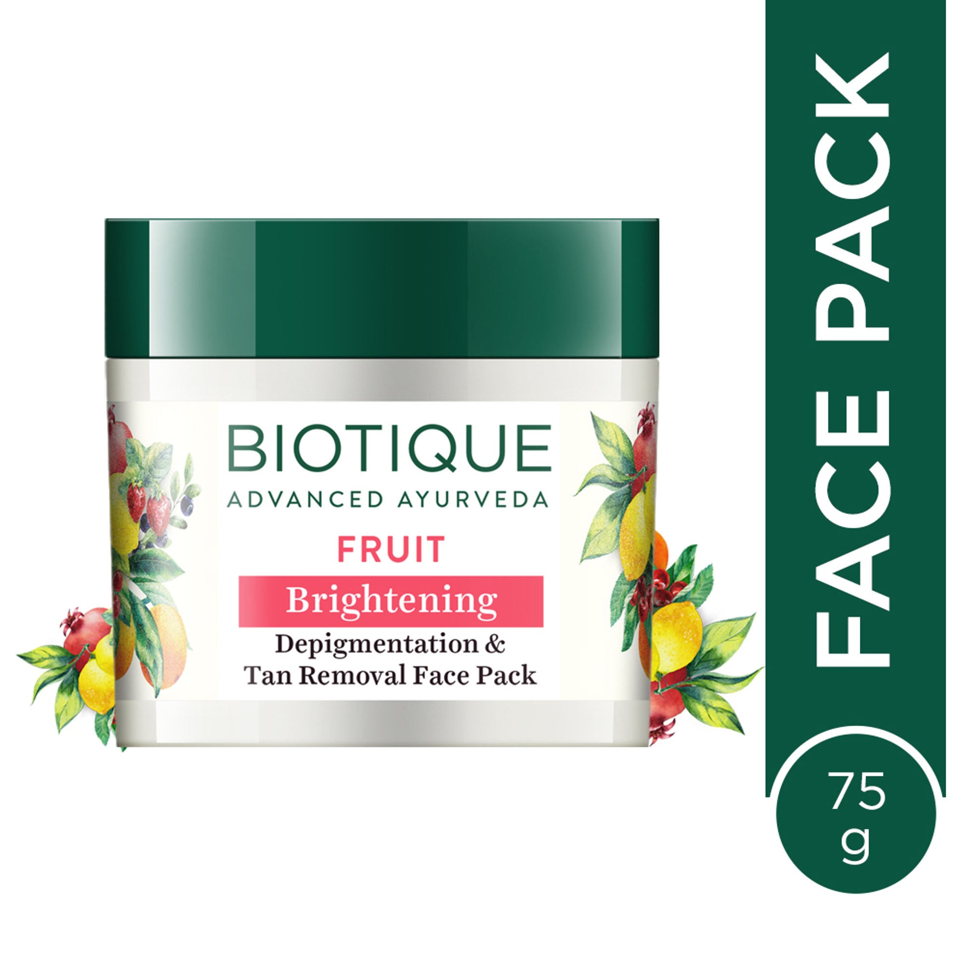 Biotique Bio Fruit Brightening- Depigmentation & Tan Removal Face Pack