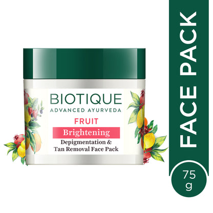 Biotique Bio Fruit Brightening- Depigmentation & Tan Removal Face Pack