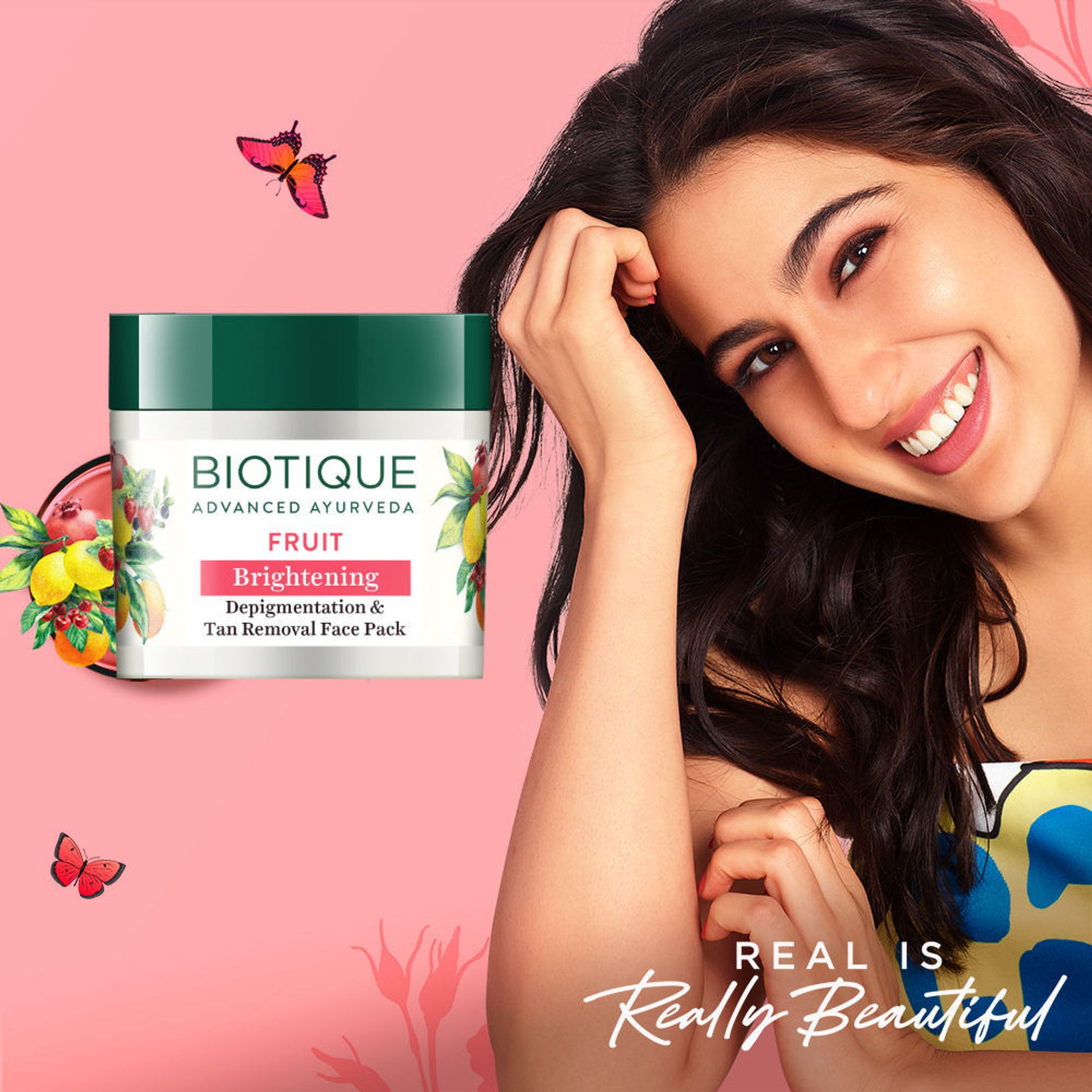 Biotique Bio Fruit Brightening- Depigmentation & Tan Removal Face Pack