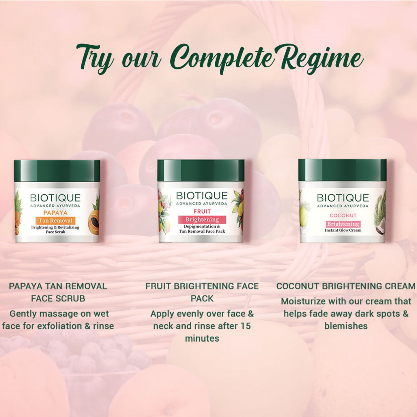 Biotique Bio Fruit Brightening- Depigmentation & Tan Removal Face Pack