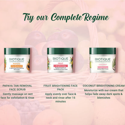 Biotique Bio Fruit Brightening- Depigmentation & Tan Removal Face Pack