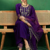 Dhiyona SN Women's Zari Embroidered A-Line Kurta Sets