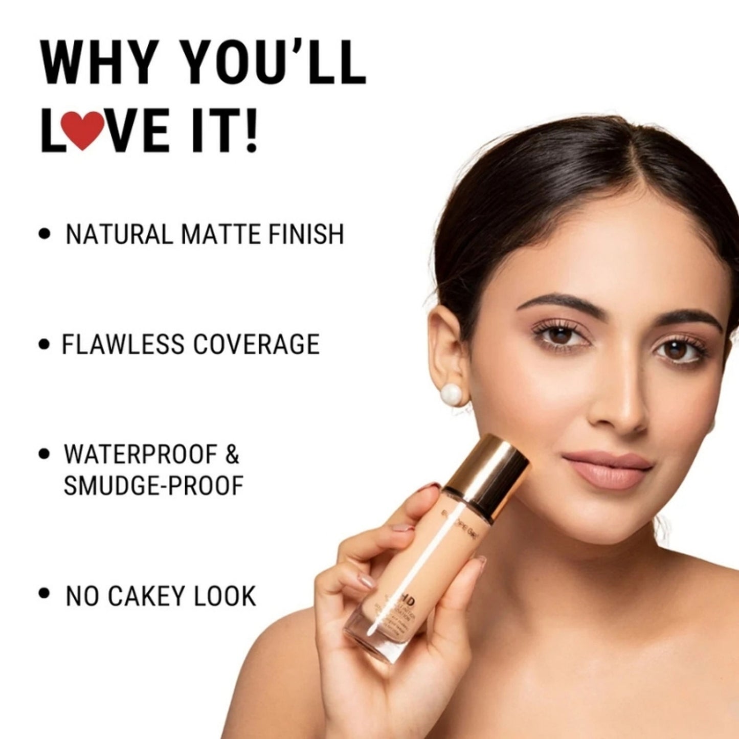 Europe Girl HD- High Coverage Foundation - 55 Medium