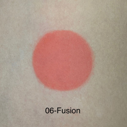 Europe Girl Cheek Dew Liquid Blush in EG-04 Coral, featuring a vibrant coral shade on a sleek bottle with applicator.
