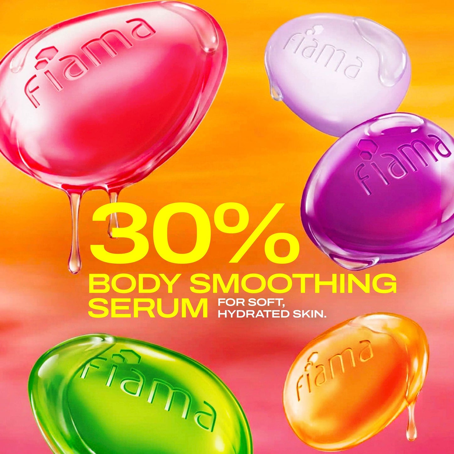Fiama Gel Bar Celebration Pack |5 Unique Variants |Gift for Women & Men |30% Smoothing Body Serum
