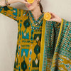 Dhiyona IE Women Abstract Printed Cotton Kurta with Trousers & Dupatta