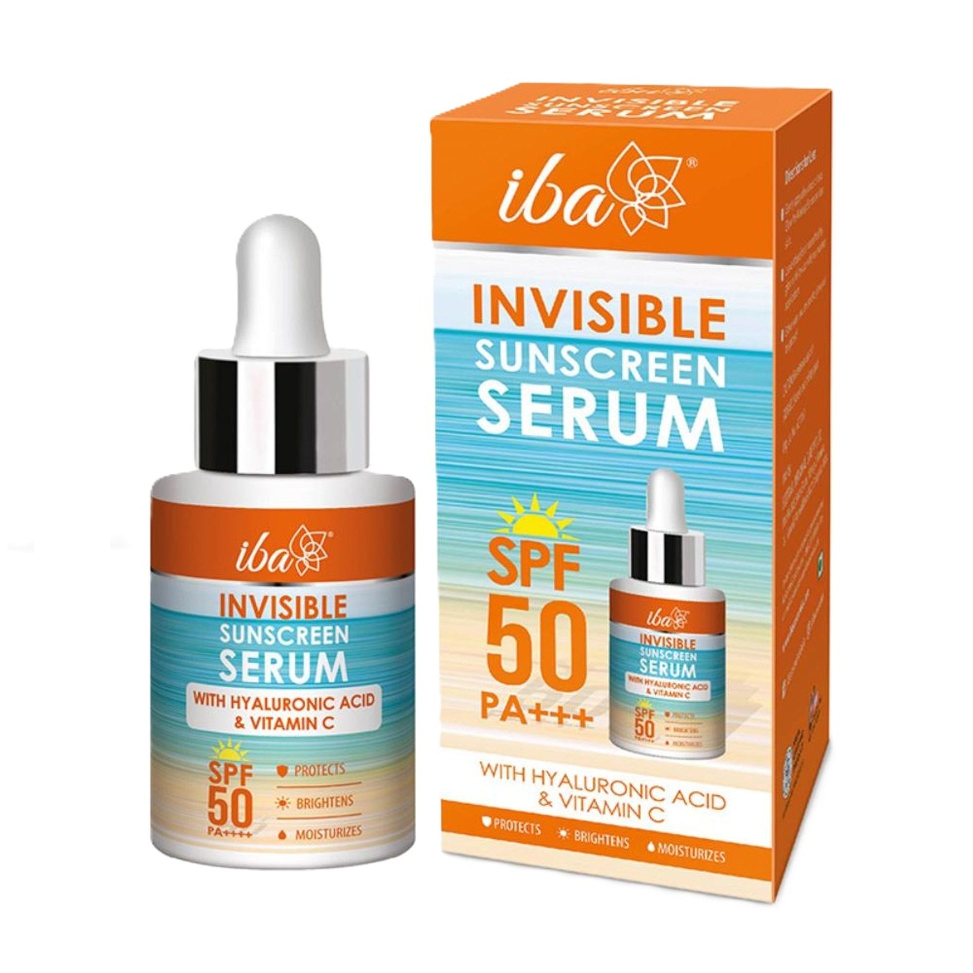 IBA Invisible Sunscreen Serum SPF 50 PA+++ With Hyaluronic Acid & Vitamin C