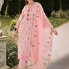 Dhiyona IE Women Floral Embroidered Regular Thread Work Pure Cotton Kurta with Trousers & With Dupatta