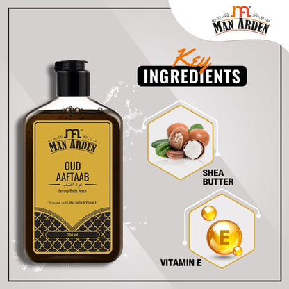 Man Arden Oud Aaftaab Luxury Body Wash Infused With Shea Butter & Vitamin E
