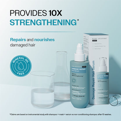 Bare Anatomy Damage Repair Serum For Dry And Frizzy Hair Niacinamide Serum For Hair Strengthening