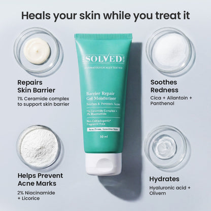 The Solved Skin Barrier Repair Gel Moisturiser