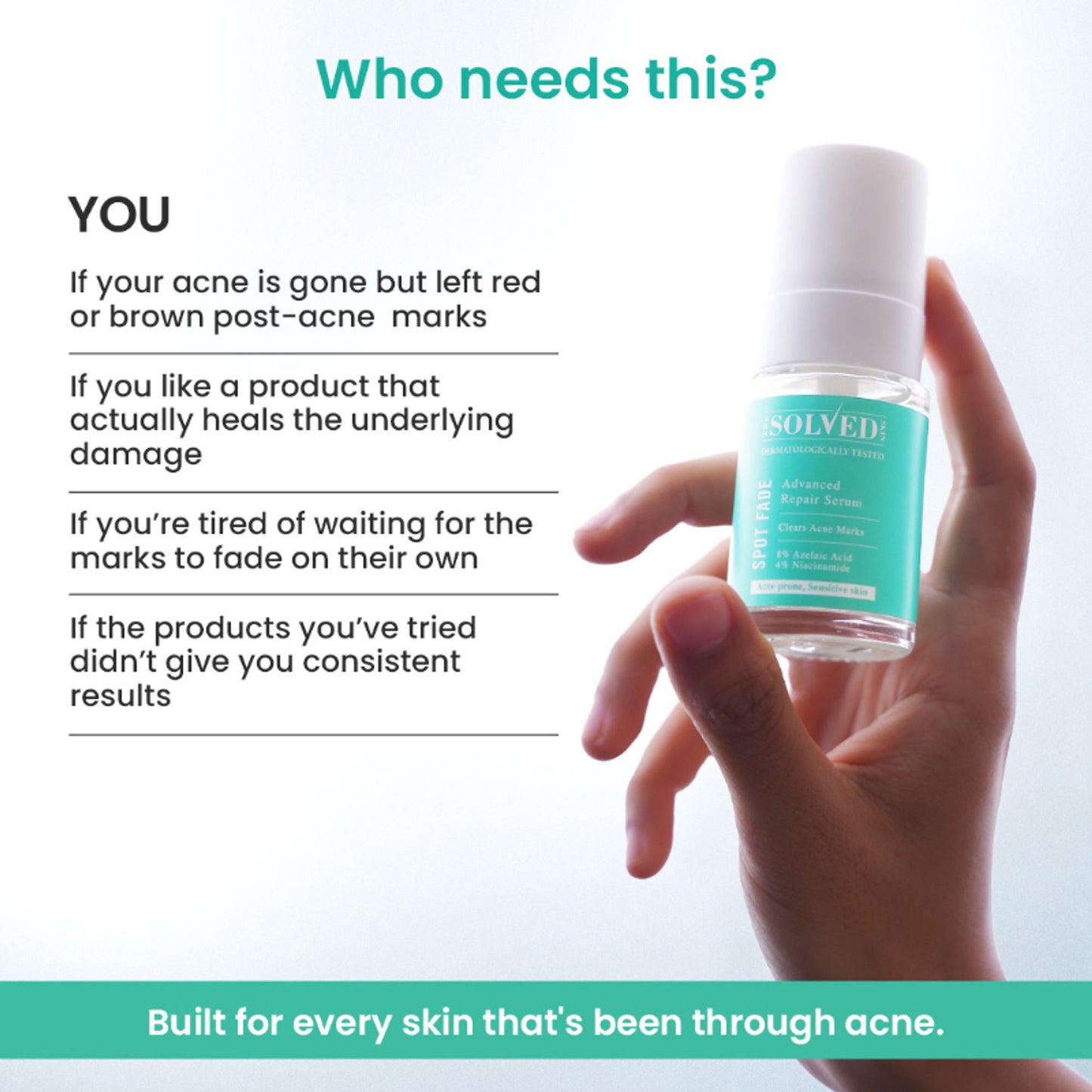 The Solved Skin Spot Fade Advance Repair Serum
