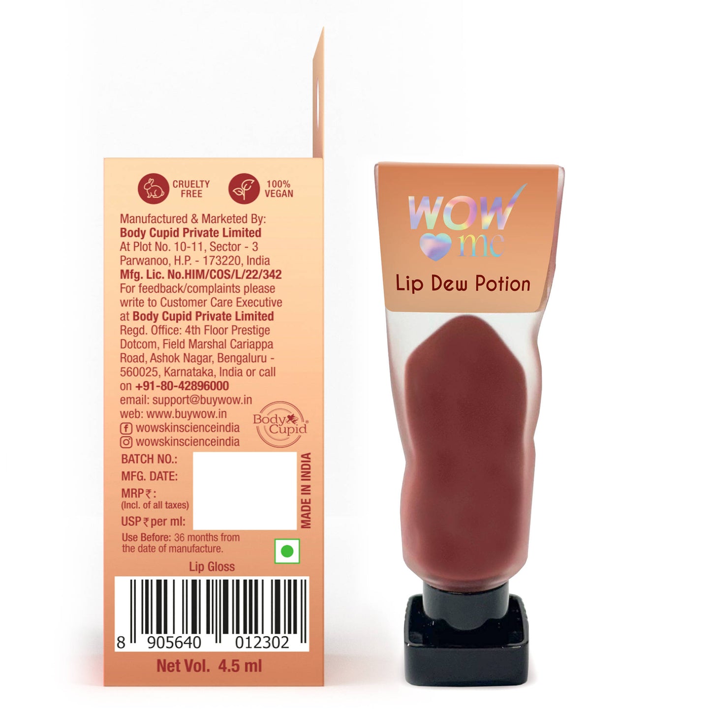 WOW Skin Science Lush Kiss Lip Dew Potion - Toffee Glow