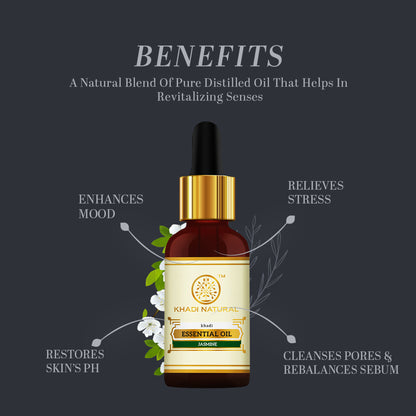 Khadi Natural Jasmine Essential Oil Enhances Skin Elasticity