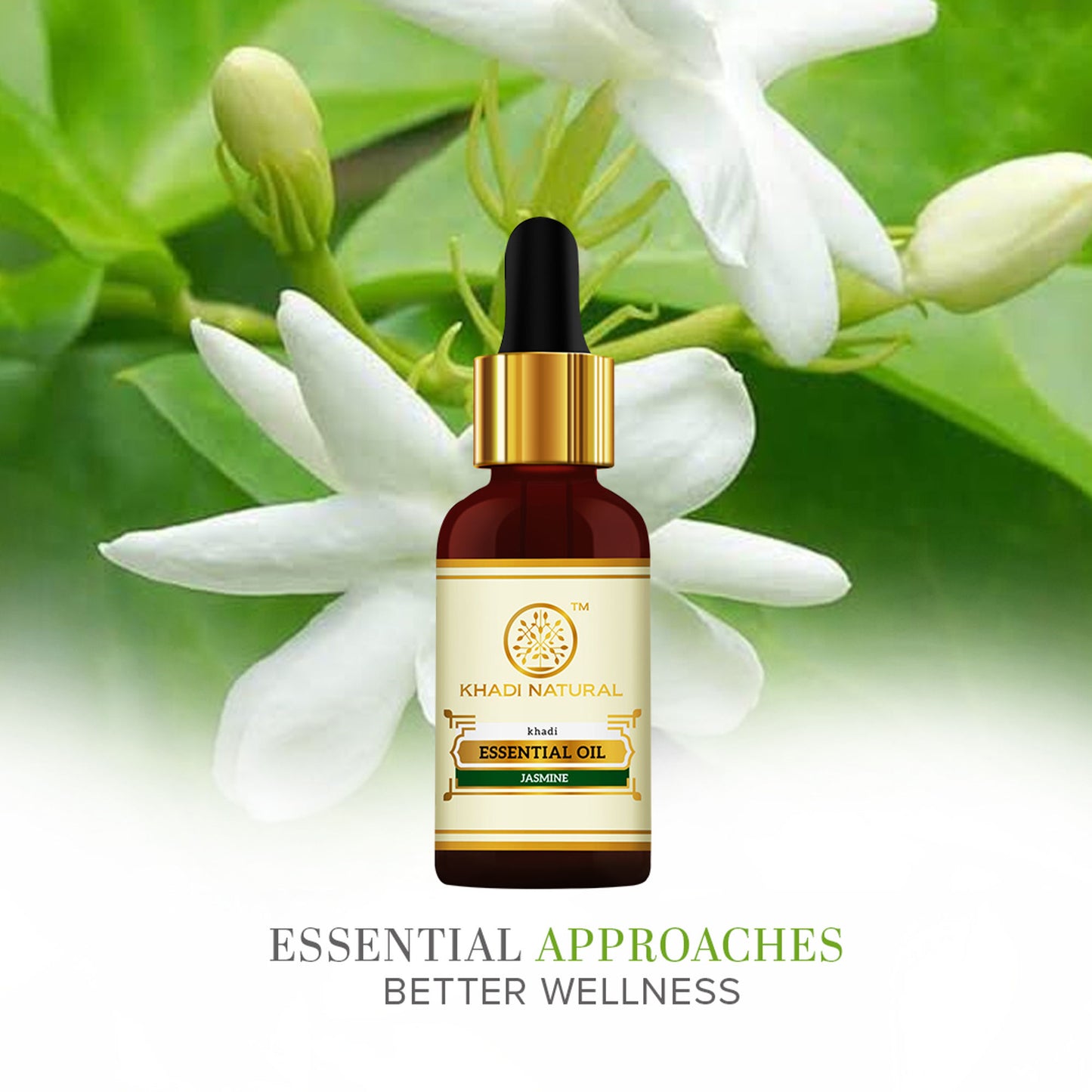 Khadi Natural Jasmine Essential Oil Enhances Skin Elasticity