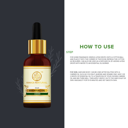 Khadi Natural Jasmine Essential Oil Enhances Skin Elasticity