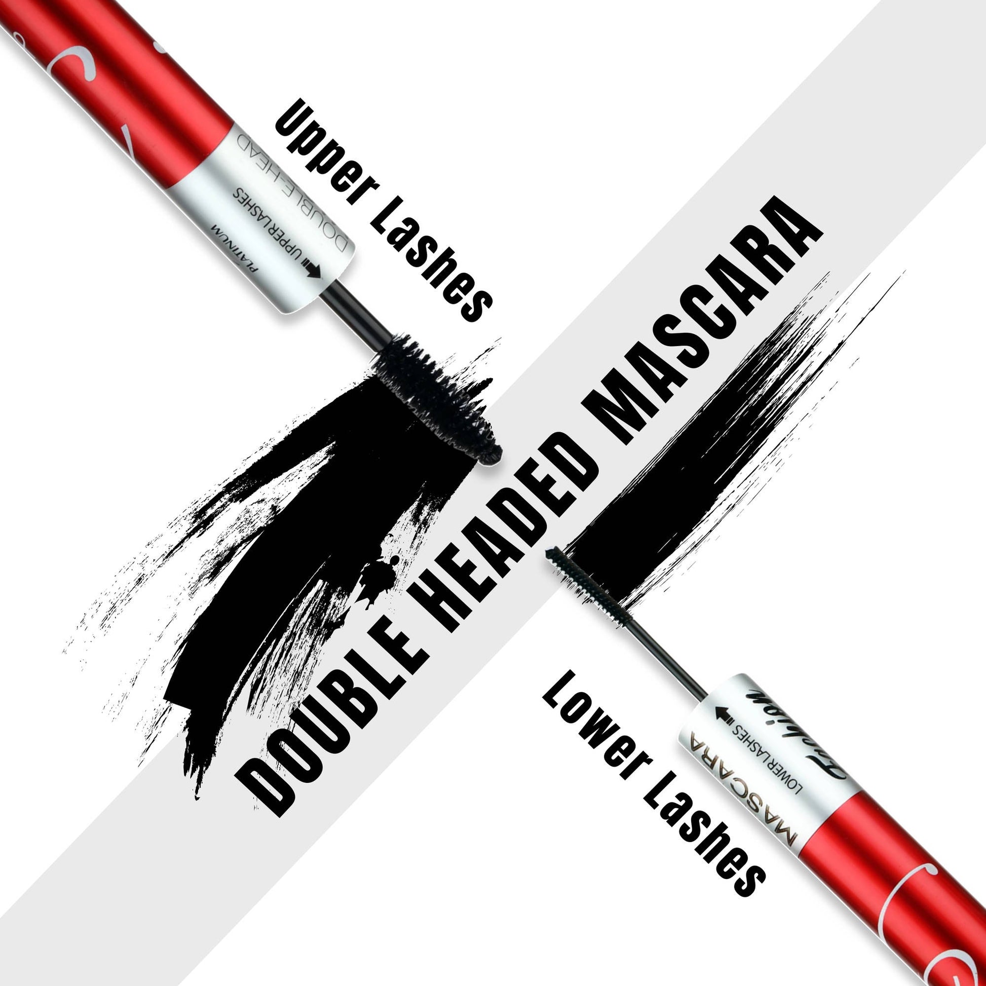 FASHION COLOUR Platinum Double Head Mascara For Upper & Lower Lashes
