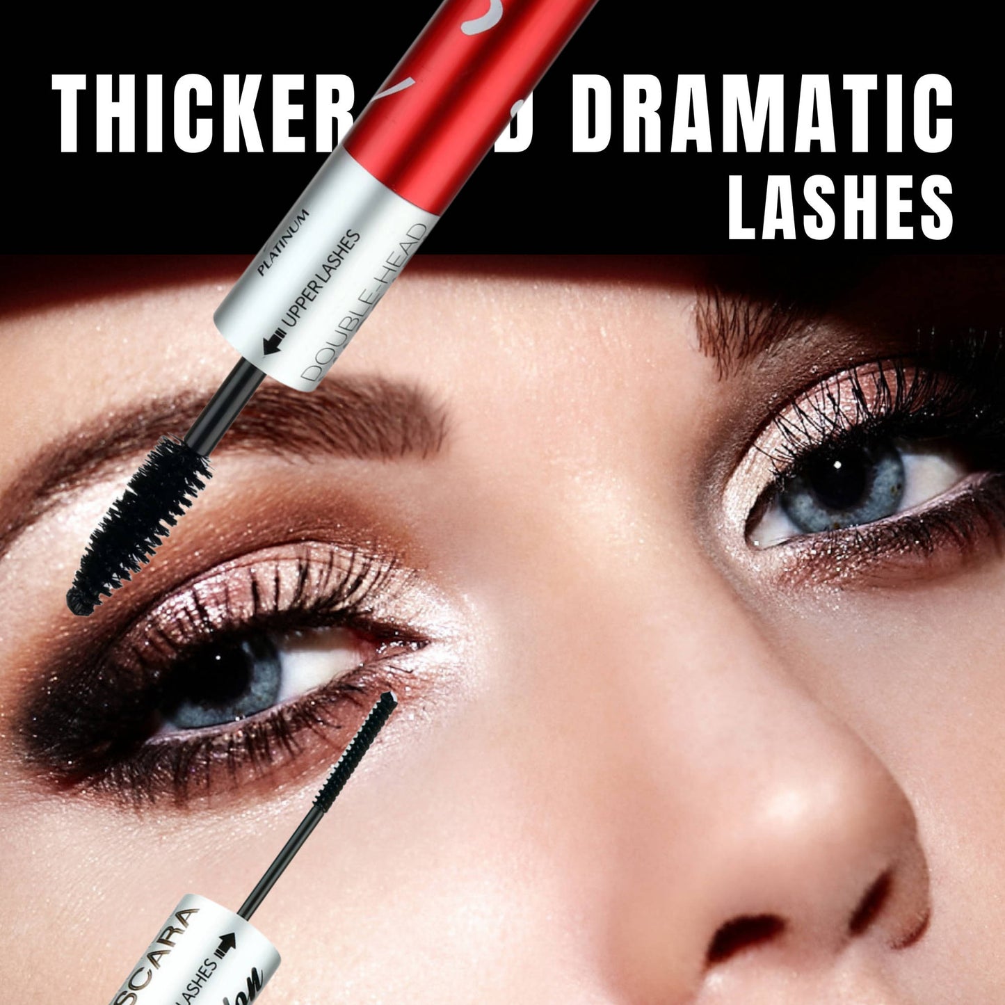 FASHION COLOUR Platinum Double Head Mascara For Upper & Lower Lashes