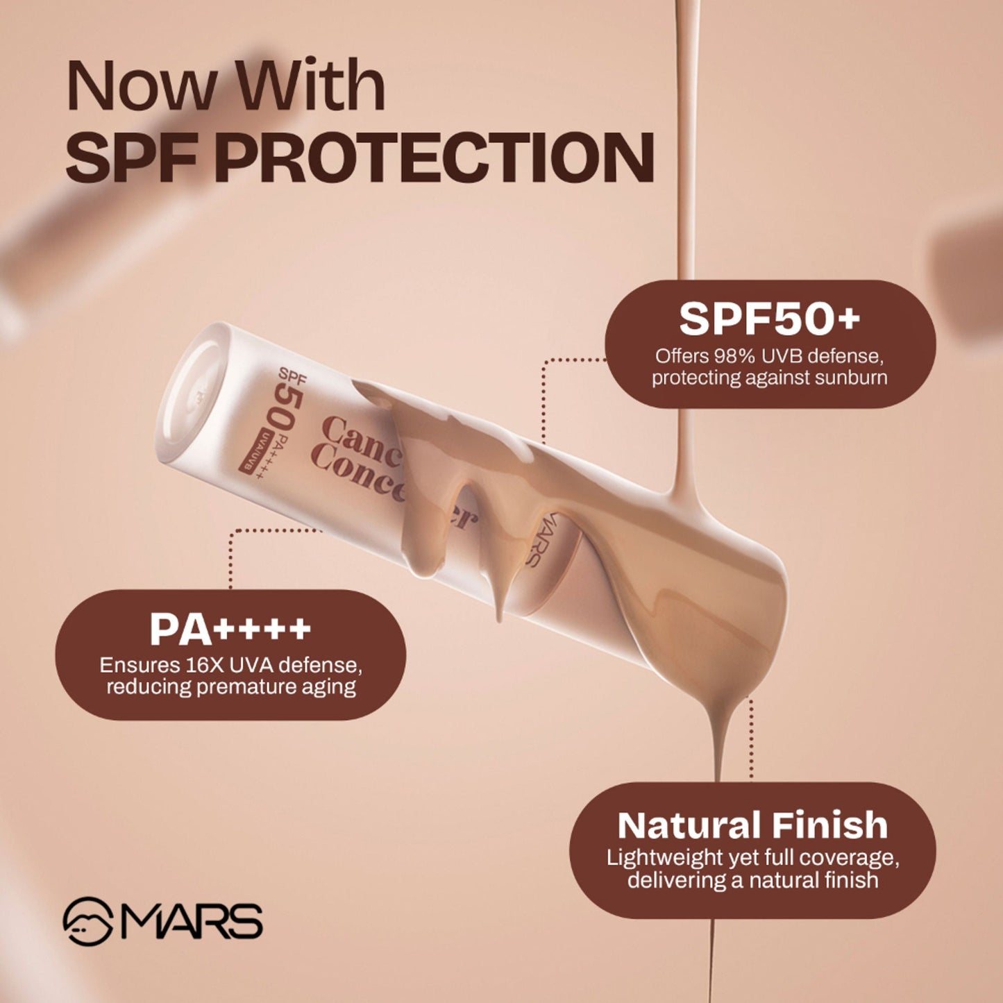 MARS Cosmetics SPF 50 PA++++ Cancel Concealer - 05 Sandstone