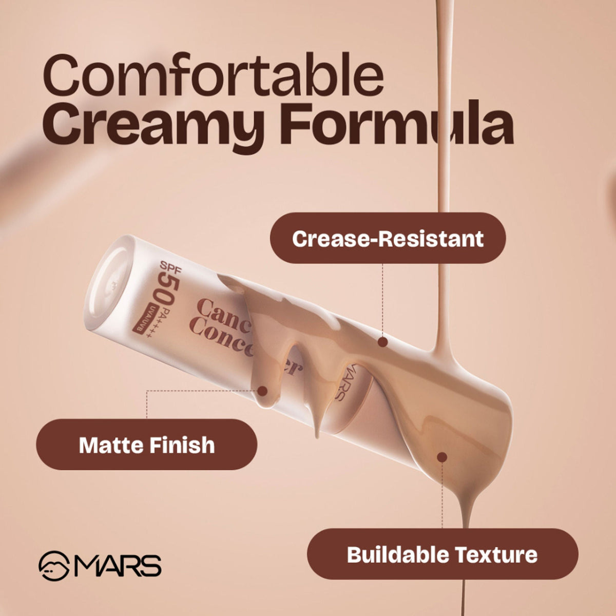 MARS Cosmetics SPF 50 PA++++ Cancel Concealer - 05 Sandstone