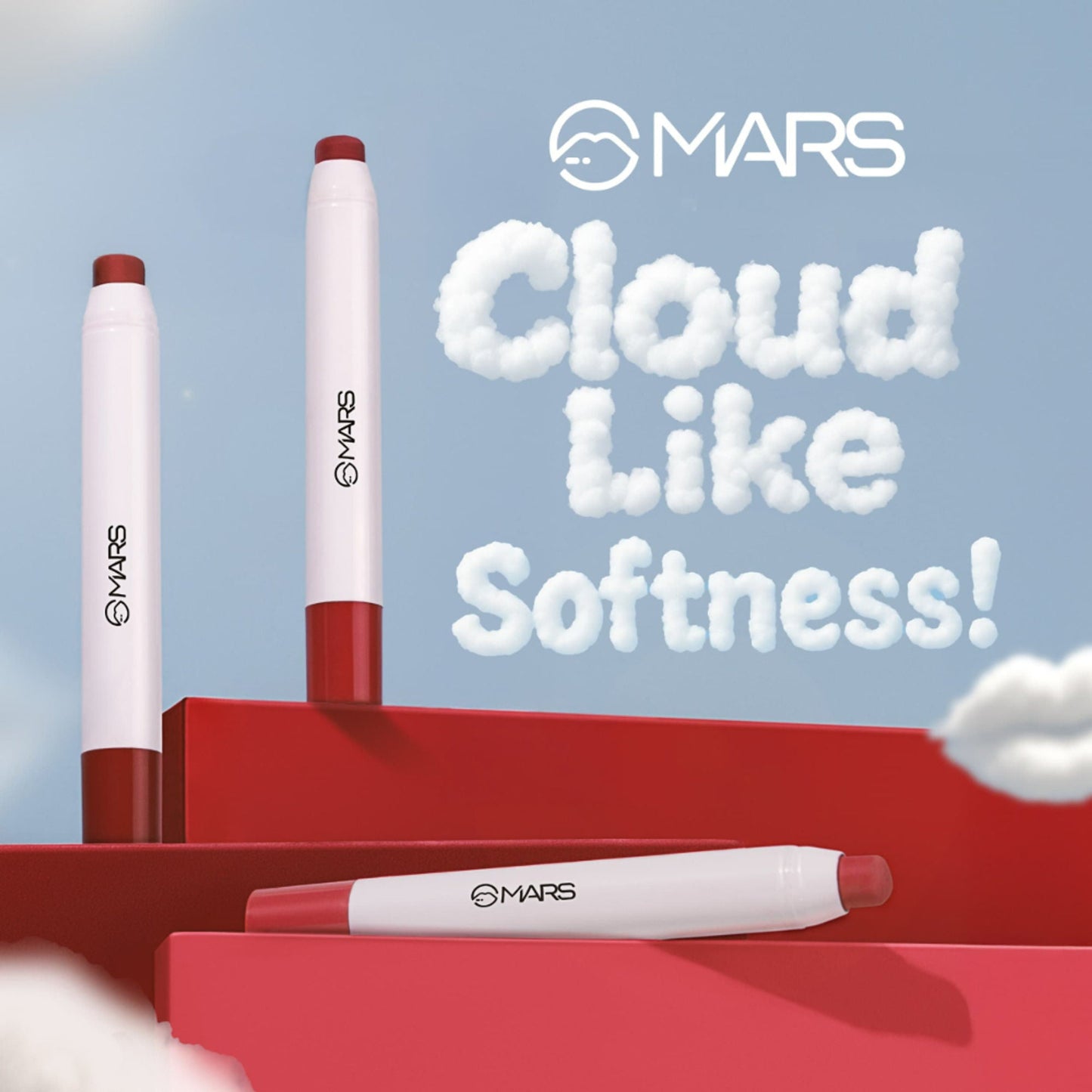MARS Cosmetics Cloud Kiss Soft - Matte Lip Crayon - 13 Plum Horizon