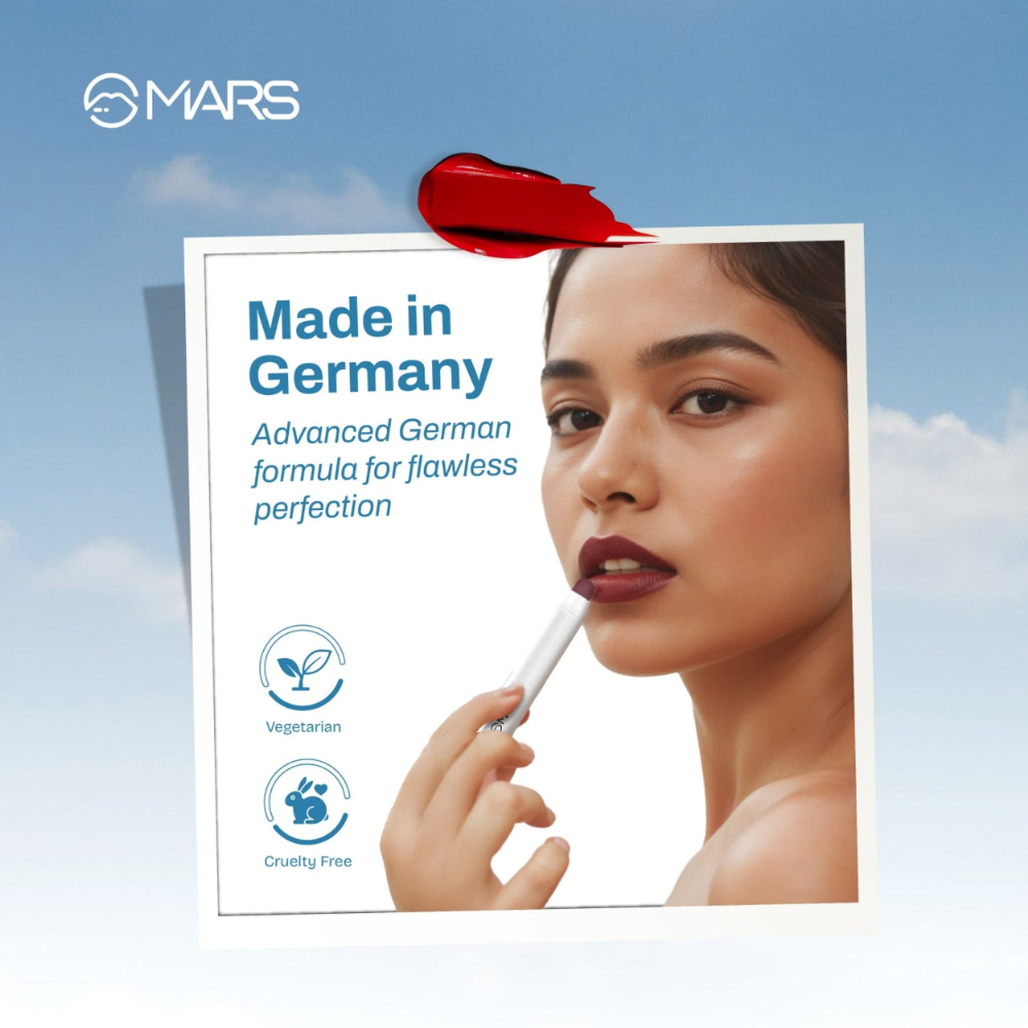 MARS Cloud Kiss Soft - Matte Lip Crayon - 18 Crimson Drift