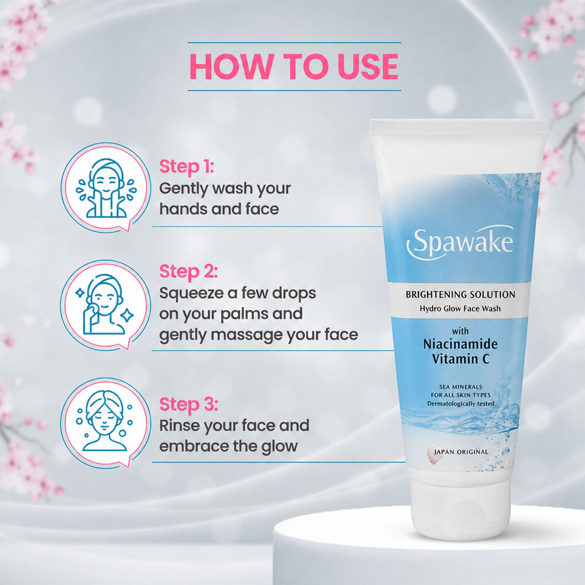 Spawake Brightening Solution Hydro Glow Face Wash