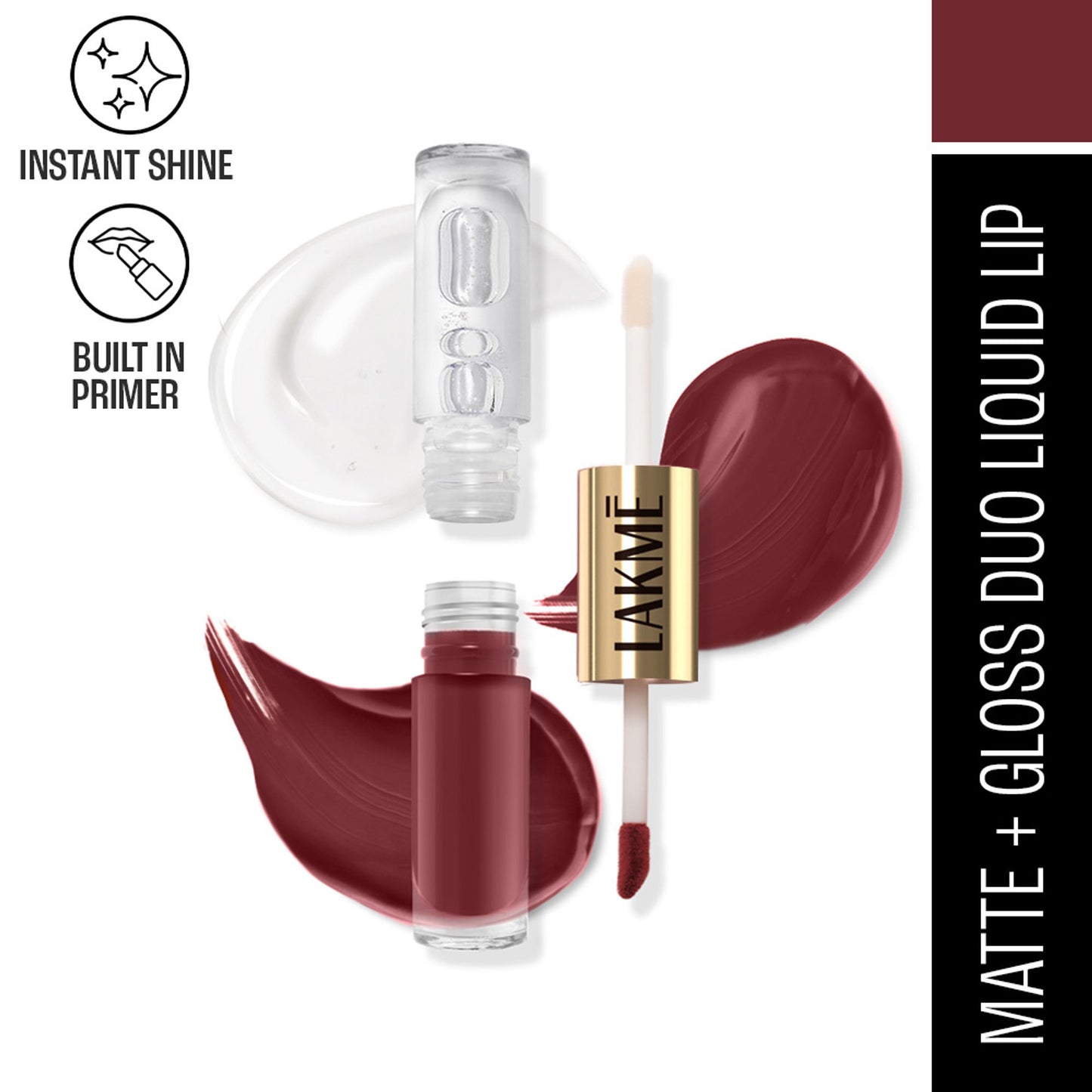Lakme 9 To 5 Matte To Glass Liquid Lip - Rose