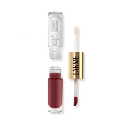 Lakme 9 To 5 Matte To Glass Liquid Lip - Rose