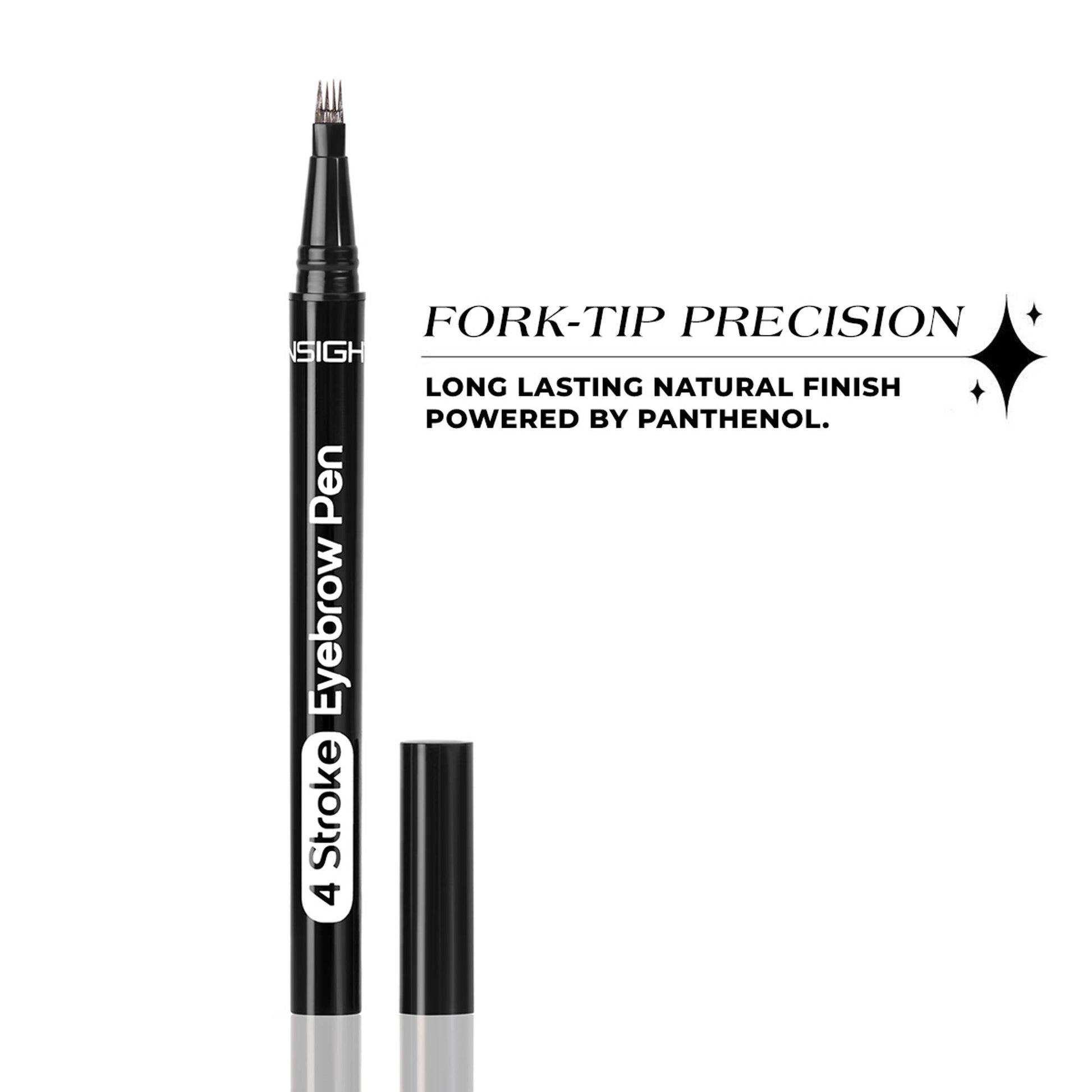 Insight Cosmetics 4 Stroke Eyebrow Pen - Black