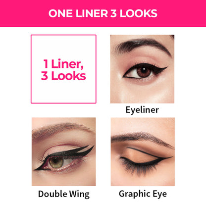 Nykaa Black Magic Gel Eyeliner in jet black, creamy texture and precise applicator for bold eye definition, Nykaa Cosmetics.
