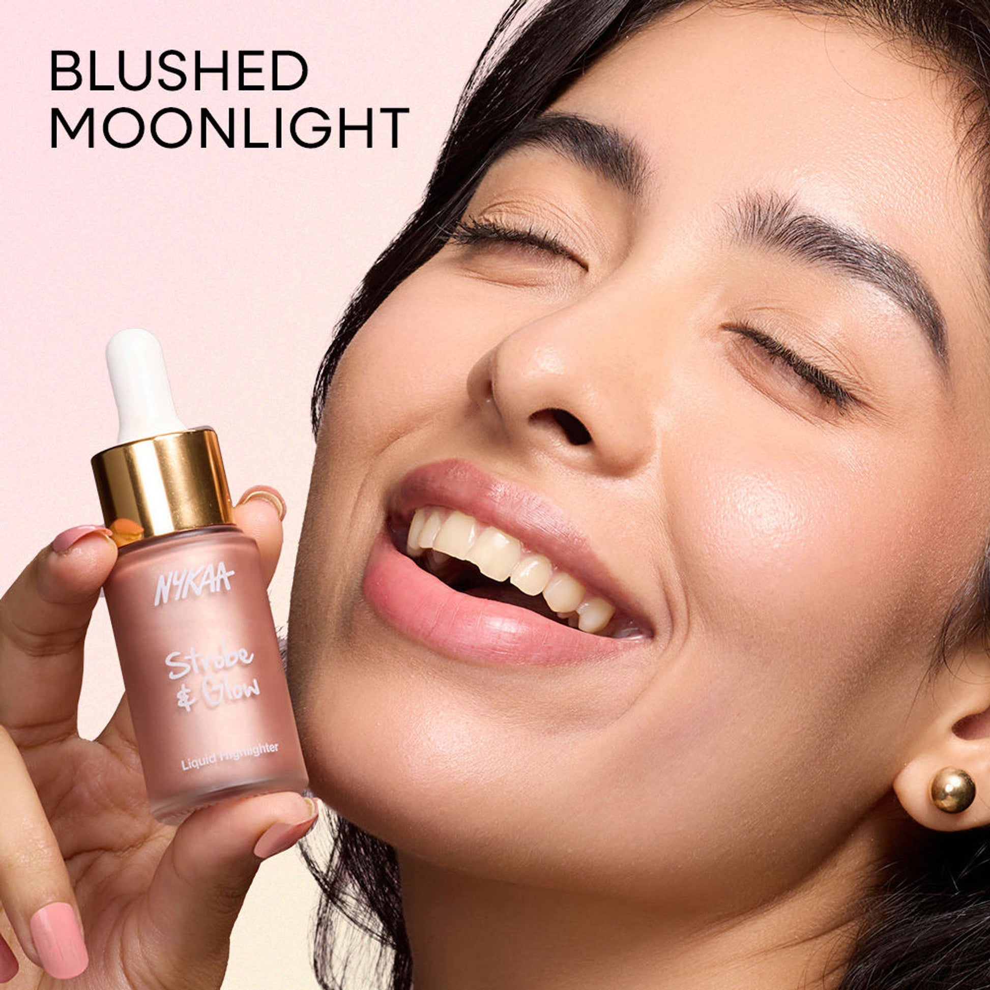 Nykaa Strobe & Glow Liquid Cream Highlighter - Blushed Moonlight