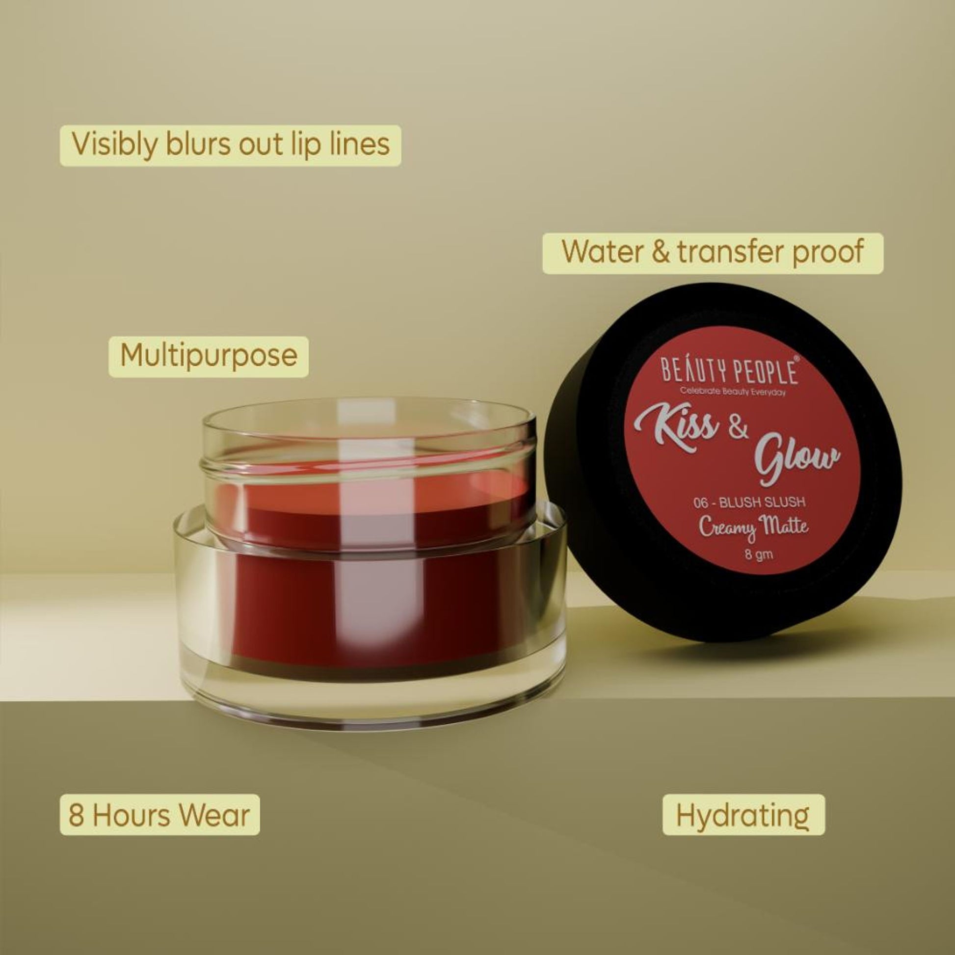 Beauty People Kiss And Glow Lip, Cheek & Eye Tint