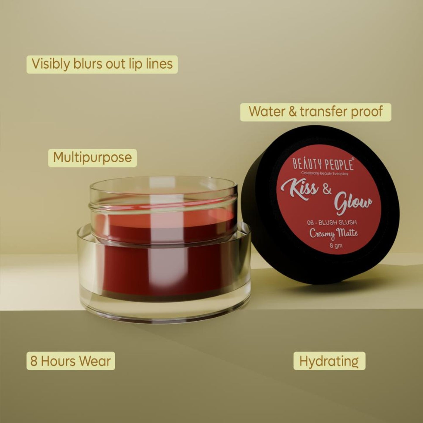 Beauty People Kiss And Glow Lip, Cheek & Eye Tint